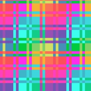 technicolour reimagined plaid check picnic pattern
