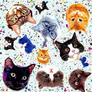 Painted Cats 8x8