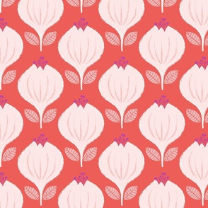 Spring Tulip coral-Medium