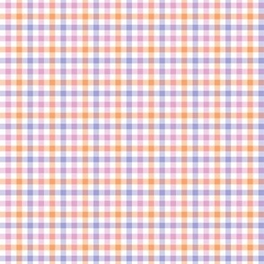 Three Colors Gingham, Peach, Small