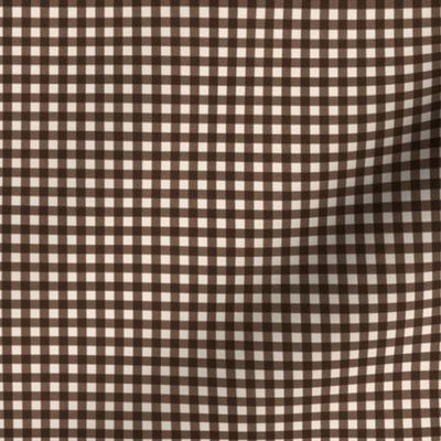 Brown Gingham, Small Repeat