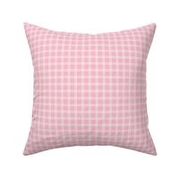 The Simple minimalist series - delicate tartan plaid design scandinavian checker print summer white on bubblegum pink  SMALL