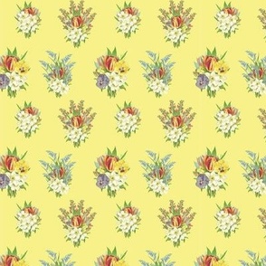 BOUQUETS EXTRA SMALL - SPRING GARDEN COLLECTION (LEMON)