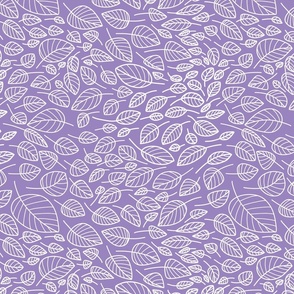 small scale leaves - purple
