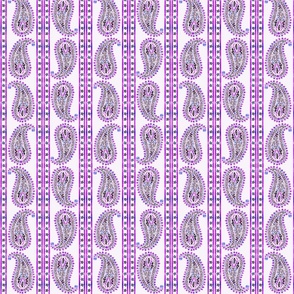 paisley blocks and strip, magenta-purple-blue 