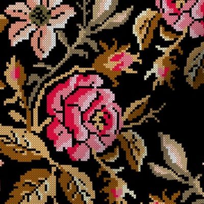 cross stitch roses 