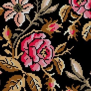 cross stitch roses 