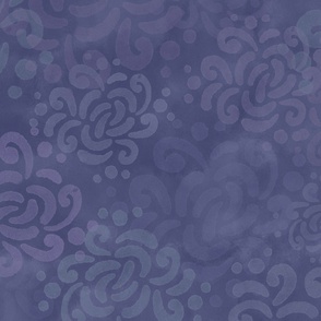 Funky Floral: Indigo