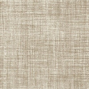 Boucle Linen Textured Fabric in Mushroom Brown