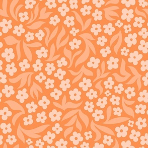 Floating Floral - orange