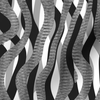 Contemporary Urban Camo Glitch Stripes (Large Scale)