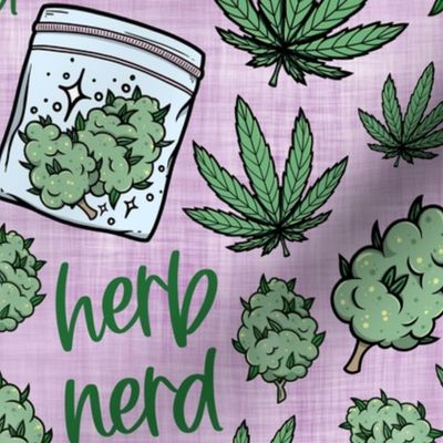 herb nerd lilac linen
