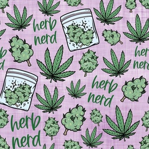 herb nerd lilac linen