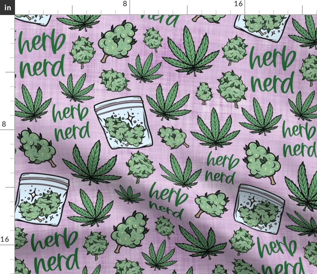 herb nerd lilac linen