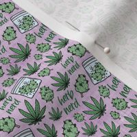 micro scale herb nerd lilac linen