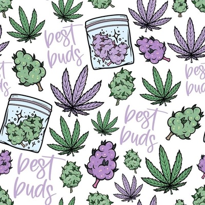 Weed Plant Fabric, Wallpaper and Home