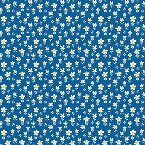 Ukraine Floral in Blue and Yellow