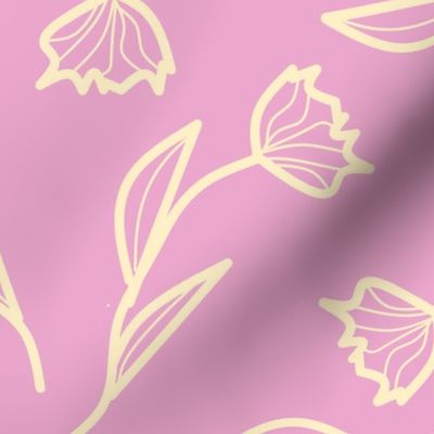 contour tulips pink honey  trending wallpaper living & decor current table runner tablecloth napkin placemat dining pillow duvet cover throw blanket curtain drape upholstery cushion duvet cover clothing shirt wallpaper fabric living home decor 