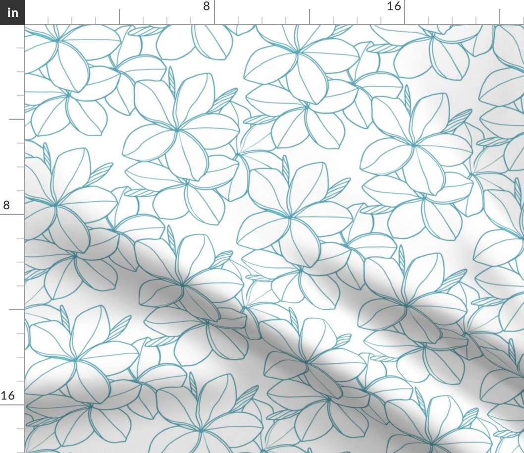 small-original Plumeria-aqua outline