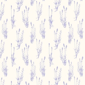 Lavender on white - small