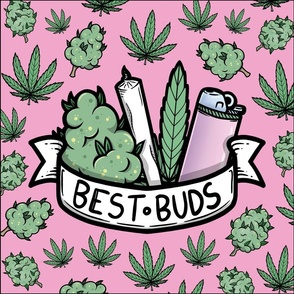 18x18 cushion cover best buds pink