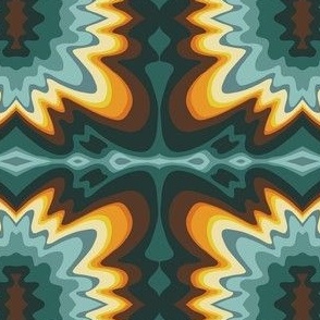 70s Abstract Swirl