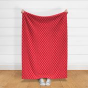 12 in Repeat - Nautical Netting Design on  Red