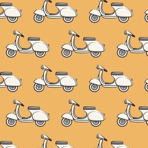 scooter - moped - retro orange - C22