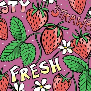 Graphic Strawberries - large scale