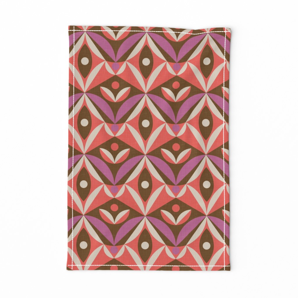 Geometric Tulip Decor - 60's Mood / Large