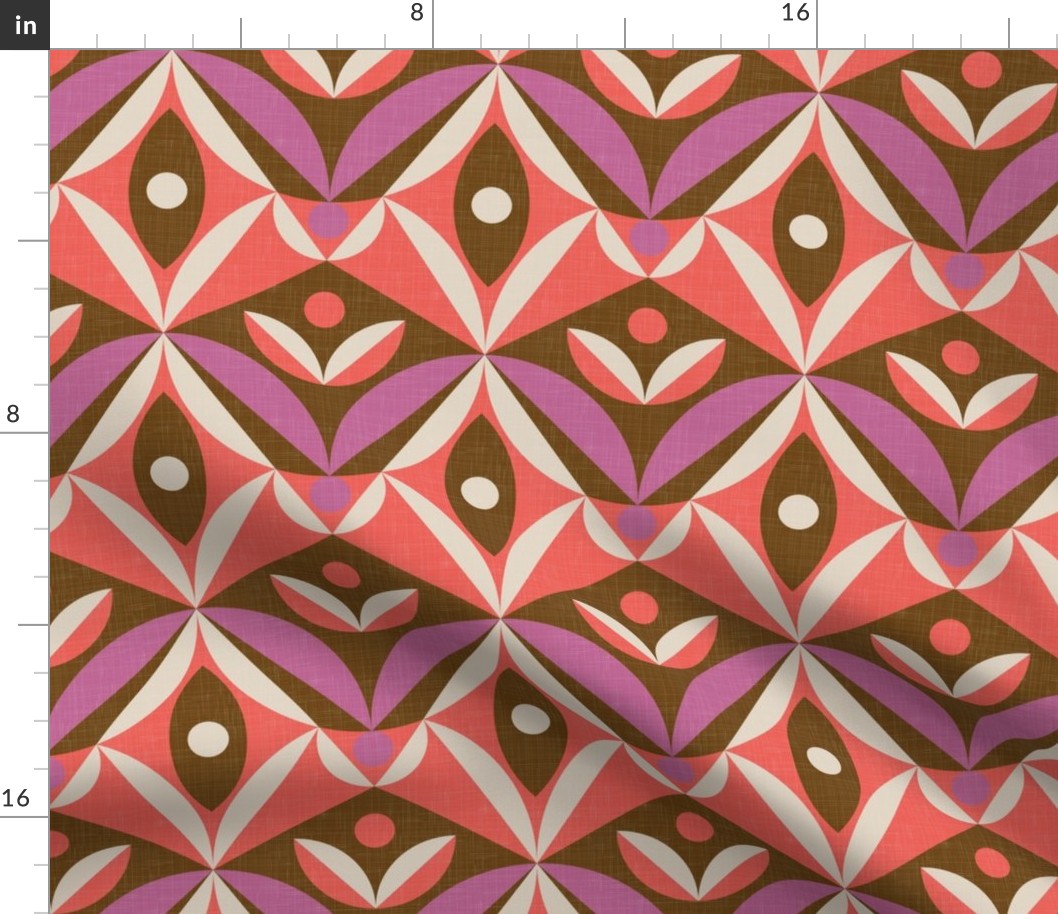 Geometric Tulip Decor - 60's Mood / Large