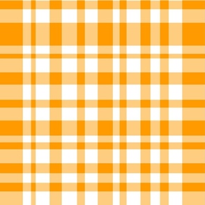 Color Pop Orange Citrus Plaid