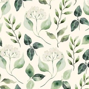 Greenery Collection / Watercolor / Flower 2