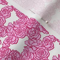 Handel Rose Bright Pink and White Small