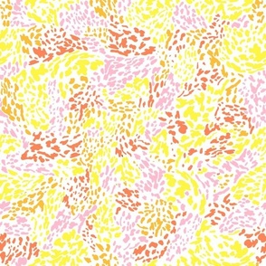 Abstract Ditsy Floral Leopard