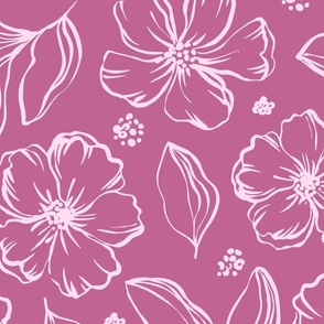 Pink and purple floral