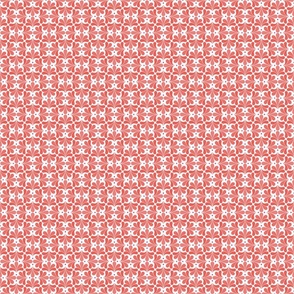 In Bloom Micro- Coral- Petal Solids Coordinate- Peony- Fuchsia- Salmon- Orange- White- Spring-Vintage Bold Geometric Floral- 70's Retro- Home Decor- Geometric Wallpaper