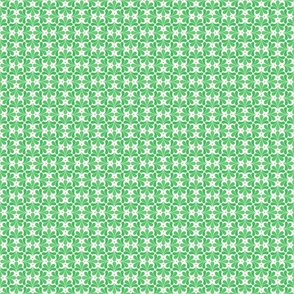 In Bloom Micro- Grass and Lime Green- Petal Solids Coordinate- Green Grass- Kelly Green- White- Spring-Vintage Bold Geometric Floral- 70's Retro- Home Decor- Jumbo Scale Wallpaper
