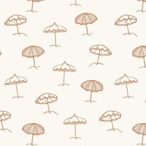 Beach Umbrellas-medium-Cream and Caramel-Hufton Studio