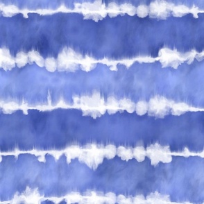 Shibori stripes on 2-tone Indigo-MED