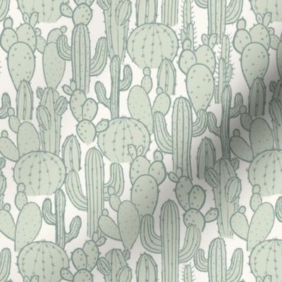 Cactus Patch_Small-Canary Green and Jadeite-Hufton Studio