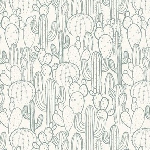 Cactus Patch_Small-Cream and Jadeite-Hufton Studio