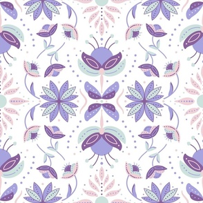 Floral Folkish Pastel Candy