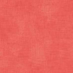 Coral with Linen Texture- Solid Color- Petal Signature Cotton Solids Match- Salmon- Pastel Orange- Pink- Watermelon- Spring- Wallpaper- Home Decor