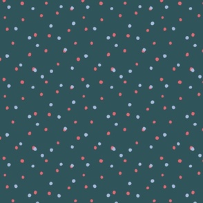 Little dots - pink and green and blue