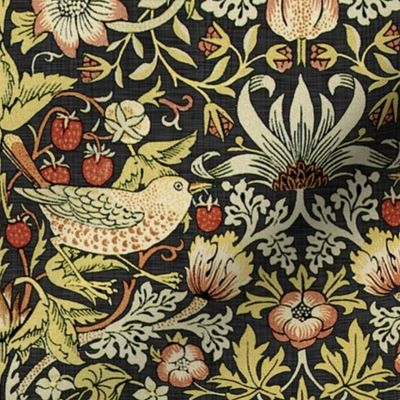 William Morris ~ Strawberry Thief ~ Soft ~ Medium