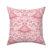 Pineapple Blossom Damask Monochrome