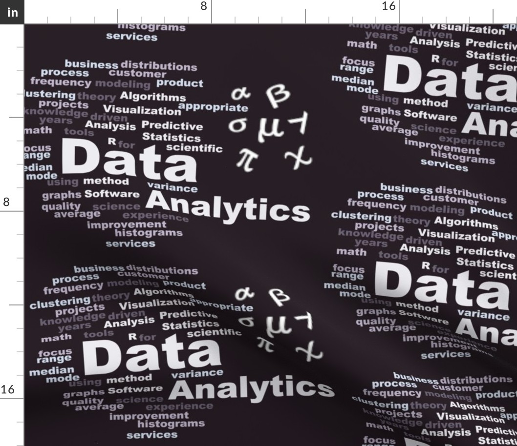 STEM Data Statistics Math Word Cloud 