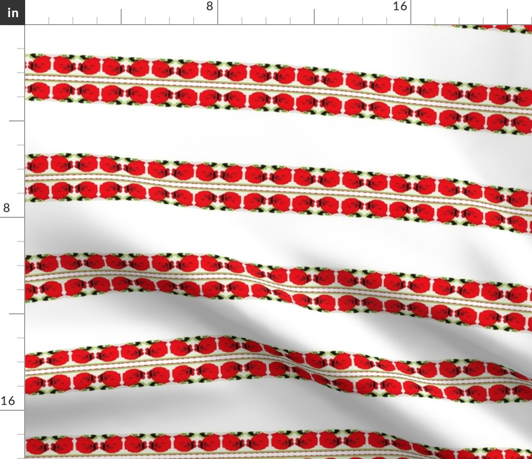 Red Roses Fabric on July 12, 2012