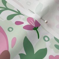 Floral blooming peonies pattern (normal size version)